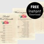 Free Printable Rustic Bridal Shower Games