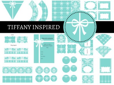 Tiffany-Party-Package-Tiffany-Party-Tiffany-Printables-Tiffany-and-Co-Tiffany-Blue-Tiffany-Digital-Papers-bridal-shower-baby-shower