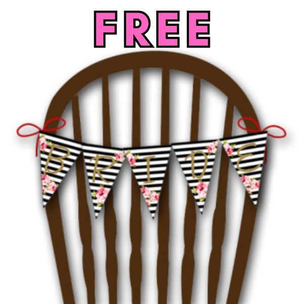 FREE Printable Bridal Shower Banner