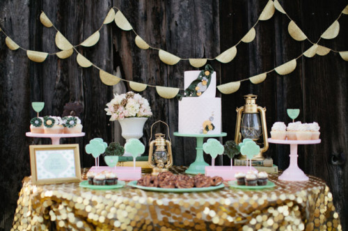 Girl Scout Bridal Shower dessert table