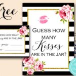 Free Gold Black Stripes Bridal Shower Games