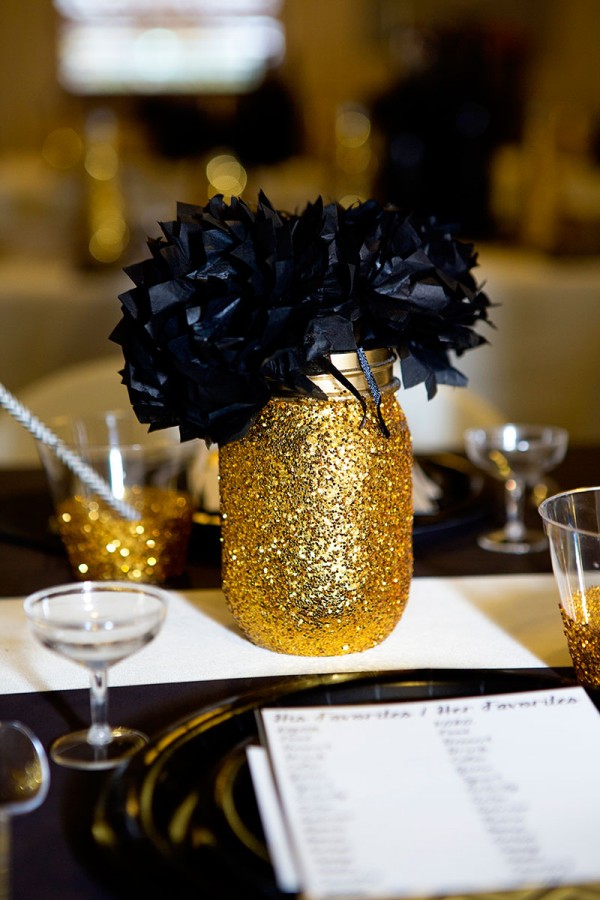 Gold And Black Bridal Shower - Bridal Shower Ideas - Themes