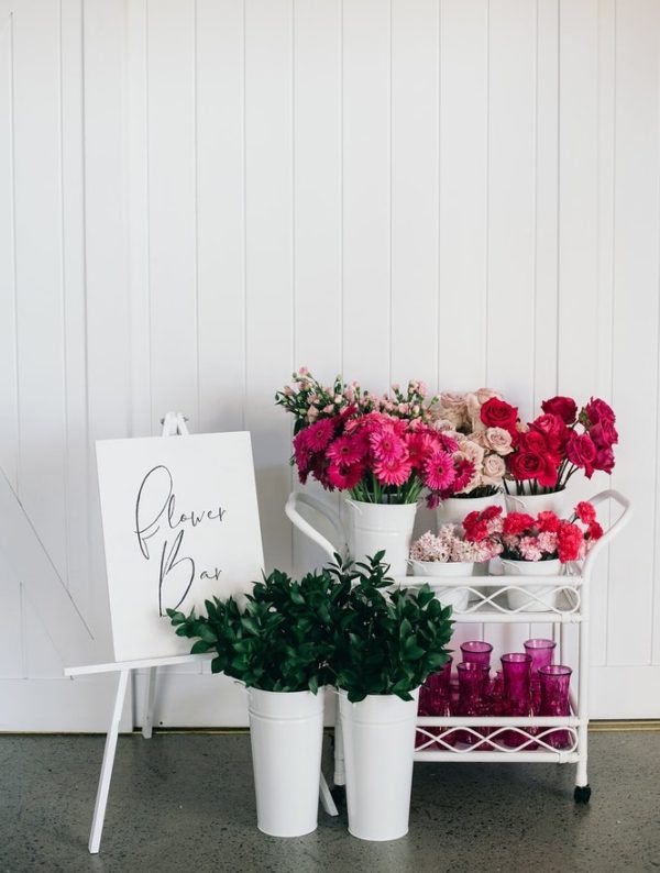 pink your own flower station