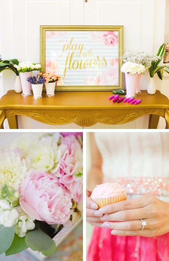 Pretty Cake and Frills Bridal Shower Party tablescape