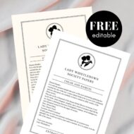 FREE Lady Whistledown Society Papers Invitation Template
