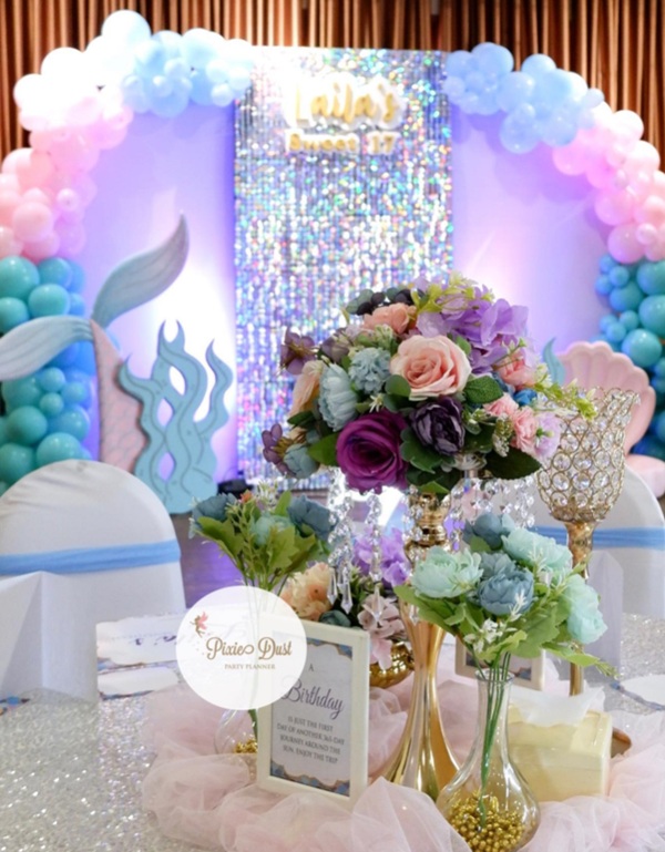beautiful mermaid themed decorations
