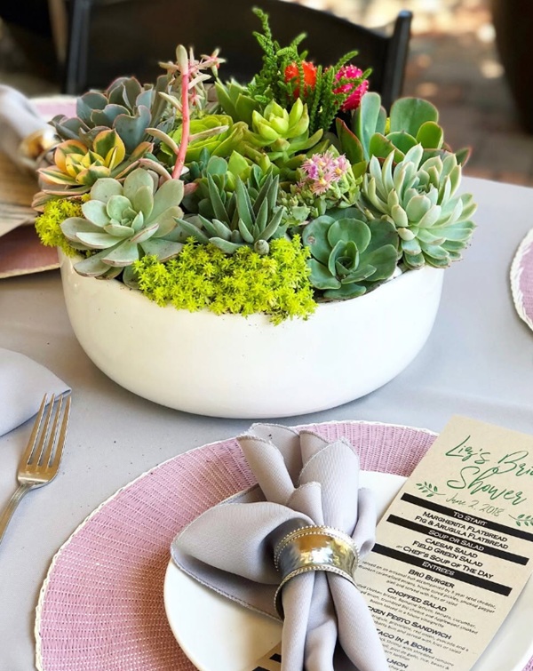 succulent centerpiece