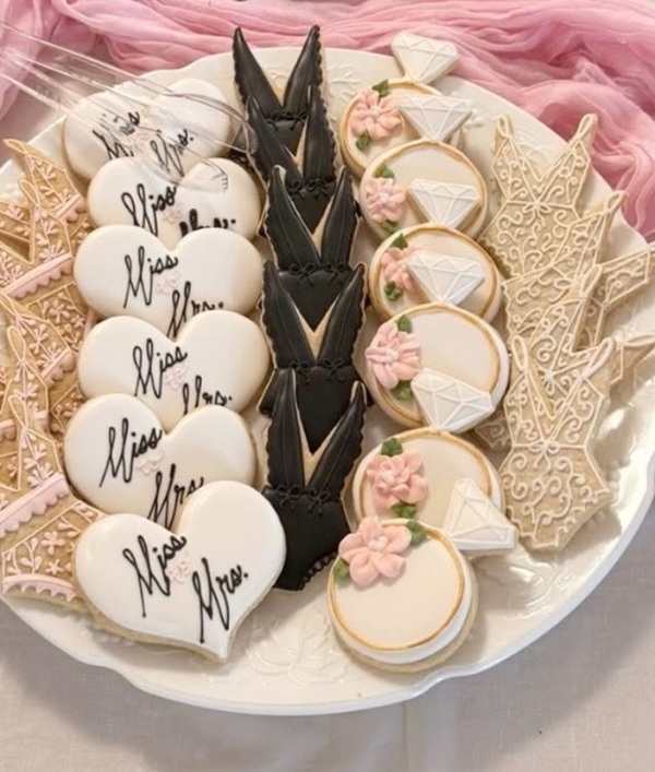 elegant lingerie themed cookies