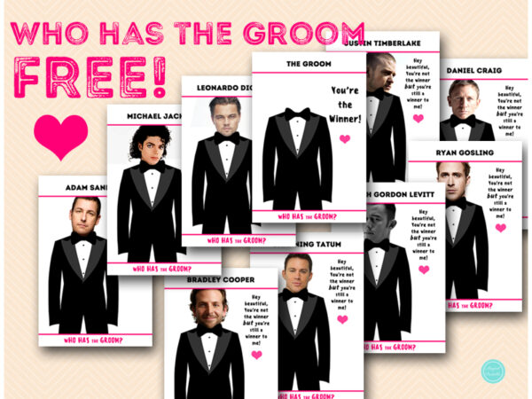 FREE Who has the Groom Game Printable
