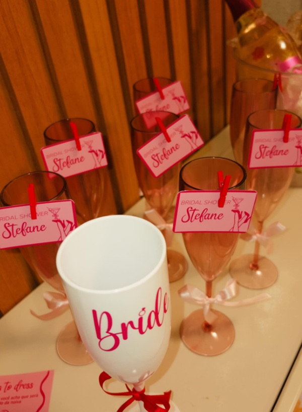hot pink lingerie themed favors