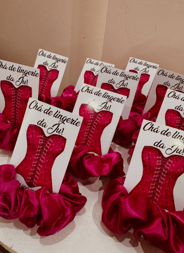 scrunchie lingerie themed favors