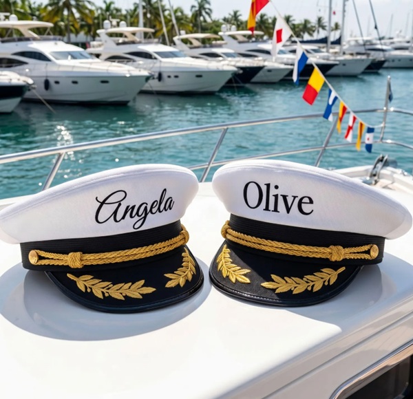 Custom Name Captain Hat