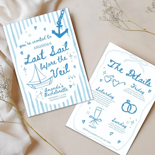 Last Sail Before the Veil Invitation