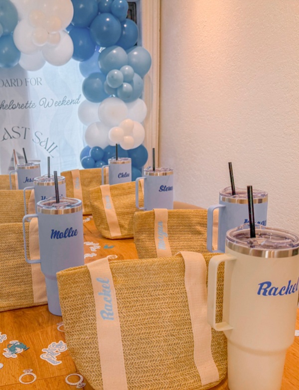 last sail before the veil bridal shower table