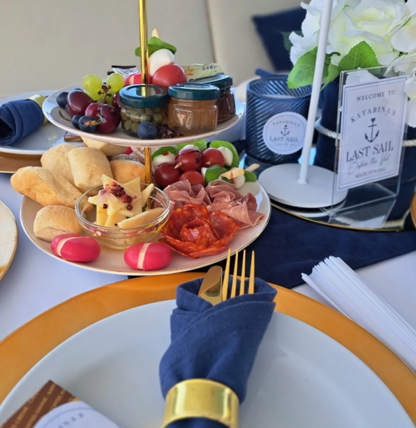 last sail before the veil party food